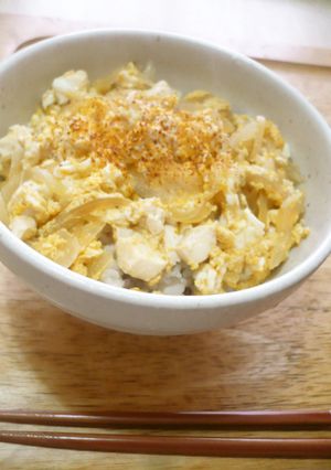 味付けめんつゆだけ！豆腐de親子丼風-レシピのメイン写真