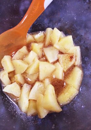 レンジで簡単★りんごのシナモン煮-レシピのメイン写真