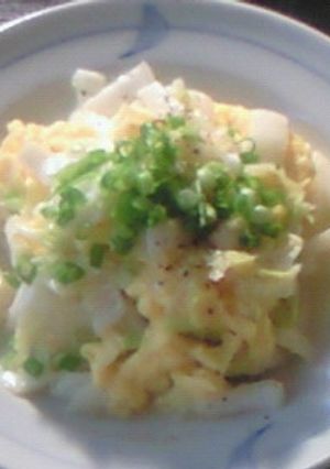 夏白菜の卵炒め-レシピのメイン写真