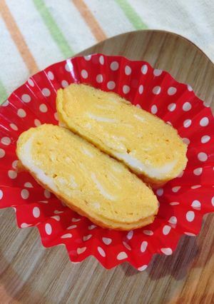 フライパンと卵一個で★厚焼き卵〜★-レシピのメイン写真