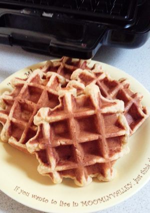 ヘルシーおからとバナナのワッフル-レシピのメイン写真