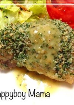 ひと手間ご馳走！ごまチーズのチキンソテー-レシピのメイン写真