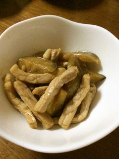 茄子と豚ロースの甘辛炒め煮-レシピのメイン写真