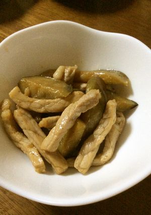 茄子と豚ロースの甘辛炒め煮-レシピのメイン写真