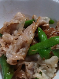 お弁当スナップえんどう豚肉炒め-レシピのメイン写真