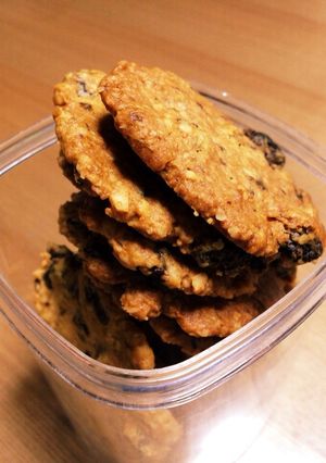 砂糖卵乳製品不使用オートミールクッキー❷-レシピのメイン写真