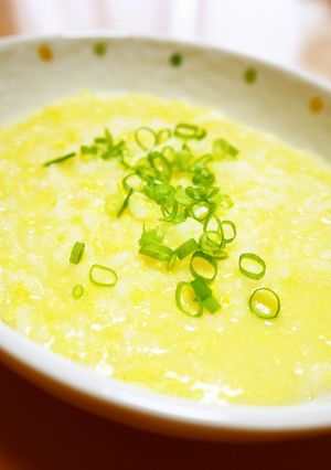 優しい朝食ランチ♪白だし卵雑炊～風邪の時-レシピのメイン写真