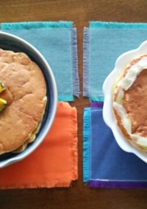 ご飯になる♪簡単2種類の野菜ホットケーキ-レシピのメイン写真