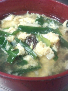 栄養満点 にらのかき玉スープ-レシピのメイン写真