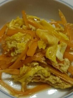 にんじんの卵とじ-レシピのメイン写真