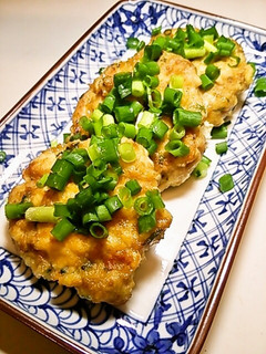 夏のおかずに!あっさり鶏ひき豆腐バーグ♪-レシピのメイン写真