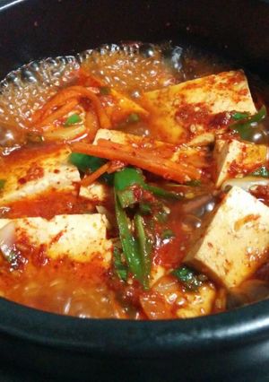 簡単☆韓国の豆腐蒸し煮-レシピのメイン写真