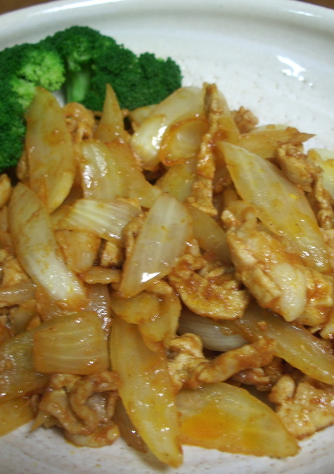 簡単！豚と玉ねぎカレー炒め-レシピのメイン写真