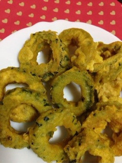 ゴーヤのリング揚げ-レシピのメイン写真