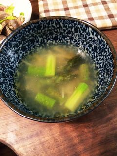 砂肝の茹で汁でスープ-レシピのメイン写真