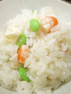 父の日レシピ 海老と新生姜の炊き込みご飯-レシピのメイン写真