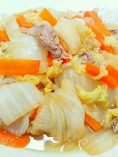 白菜と人参のほっこり炒め煮-レシピのメイン写真