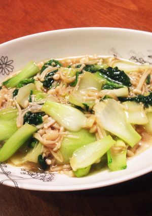 チンゲン菜とエノキの中華風炒め-レシピのメイン写真