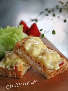 チキンチーズトースト-レシピのメイン写真