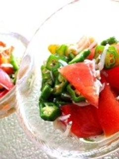 トマトとオクラの和え物-レシピのメイン写真