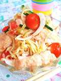 エスニックな★鶏南蛮冷麺