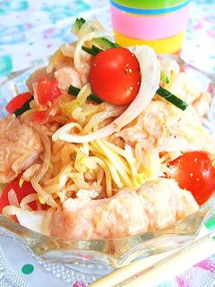 エスニックな★鶏南蛮冷麺-レシピのメイン写真