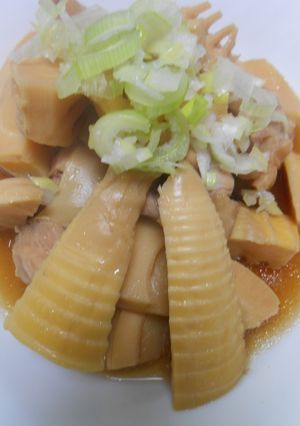鶏もも肉と水煮タケノコの煮物-レシピのメイン写真