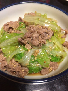 牛肉とレタスのごま風味-レシピのメイン写真