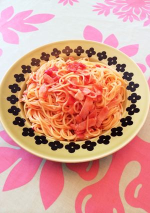 簡単しっかり味のトマトソースパスタ-レシピのメイン写真