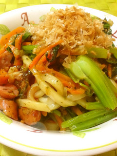 バター醤油味の焼きうどん-レシピのメイン写真