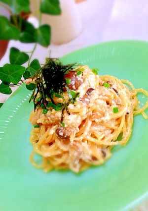 豆腐入りバター醤油たらこスパゲティ-レシピのメイン写真