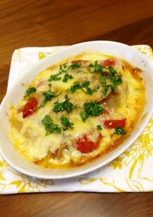 さば味噌煮缶でチーズグラタン-レシピのメイン写真