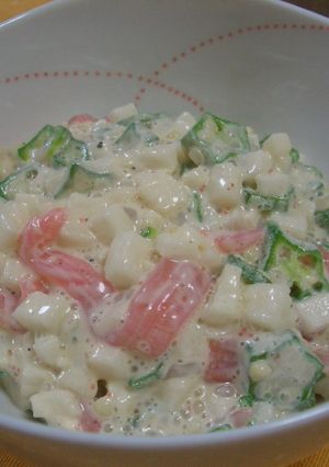 ネバネバ野菜の明太マヨネーズ和え-レシピのメイン写真