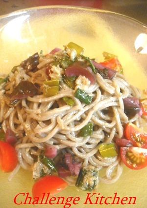 釜揚げしらすdeひんやりピリ辛蕎麦☆彡-レシピのメイン写真
