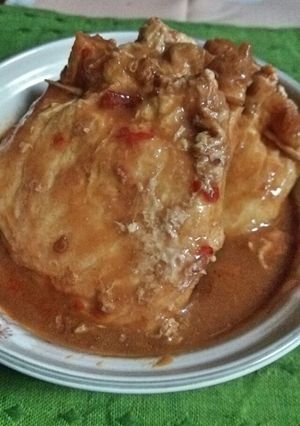 卵入り巾着の味噌煮-レシピのメイン写真
