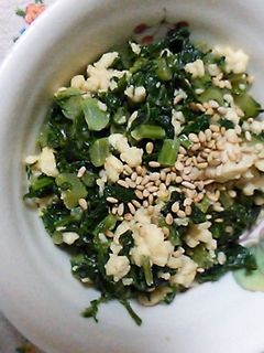 栄養満点♪大根葉の炒り豆腐-レシピのメイン写真