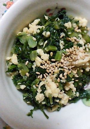 栄養満点♪大根葉の炒り豆腐-レシピのメイン写真