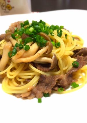 牛肉ときのこの和風パスタ-レシピのメイン写真