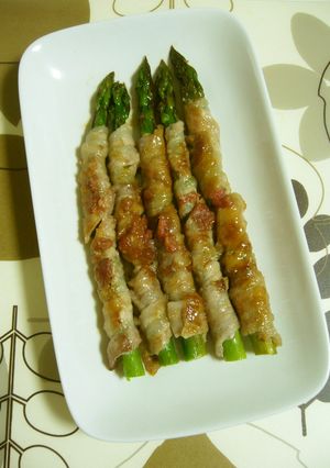 梅肉ソースで♪アスパラの肉巻き-レシピのメイン写真