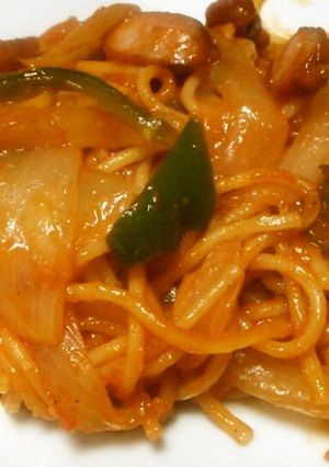 絶品フライパンだけでナポリタンスパゲティ-レシピのメイン写真
