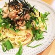 豚しゃぶ胡麻だれパスタ☆冷製パスタにも♡