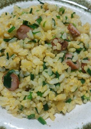 男心ガッチリ!!濃厚ニラ玉炒飯-レシピのメイン写真