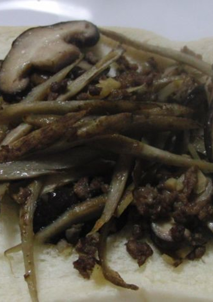 ごぼうと椎茸の牛そぼろ-レシピのメイン写真