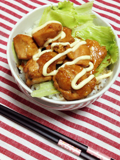 鶏肉照りマヨ丼-レシピのメイン写真