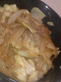 野菜炒め丼-レシピのメイン写真