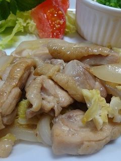 鶏肉と新玉葱のポン酢炒め-レシピのメイン写真