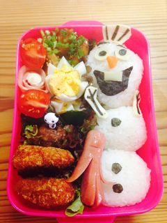 息子も喜ぶオラフ弁♡-レシピのメイン写真