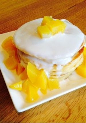ハワイ風☆モチモチパンケーキ-レシピのメイン写真