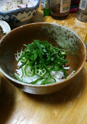 シャキシャキ♪長芋とおくらのねばねば小鉢-レシピのメイン写真