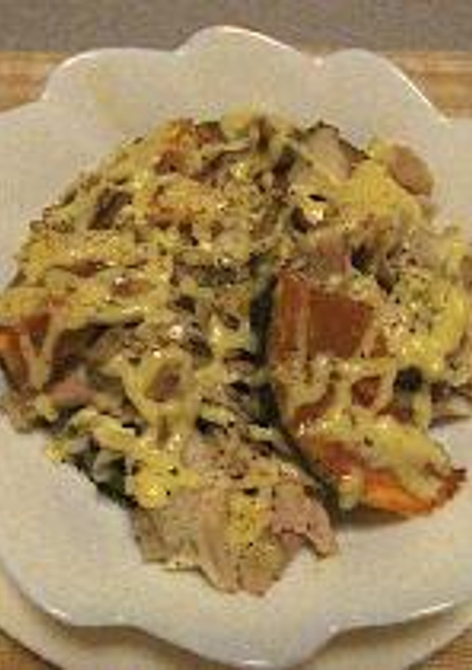鶏肉とかぼちゃのマヨ焼き-レシピのメイン写真